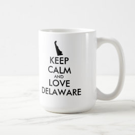 Anpassbare BEHALTEN CALM- und LIEBE-DELAWARE Tasse