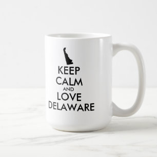 Anpassbare BEHALTEN CALM- und LIEBE-DELAWARE Tasse