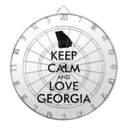 Anpassbare BEHALTEN CALM und LIEBE GEORGIEN Dartscheibe
