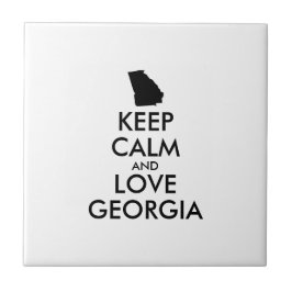 Anpassbare BEHALTEN CALM und LIEBE GEORGIEN Fliese