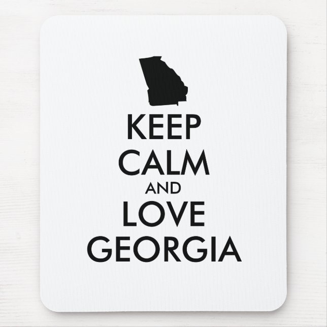 Anpassbare BEHALTEN CALM und LIEBE GEORGIEN Mousepad (Vorne)