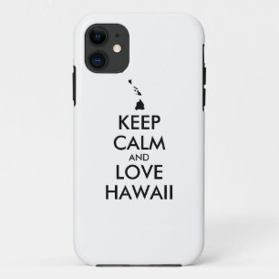 Anpassbare BEHALTEN CALM und LIEBE HAWAII Case-Mate iPhone Hülle