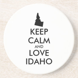 Anpassbare BEHALTEN CALM und LIEBE IDAHO Untersetzer