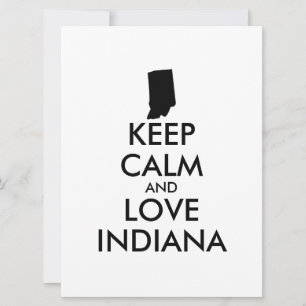 Anpassbare BEHALTEN CALM und LIEBE INDIANA