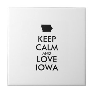 Anpassbare BEHALTEN CALM und LIEBE IOWA Fliese