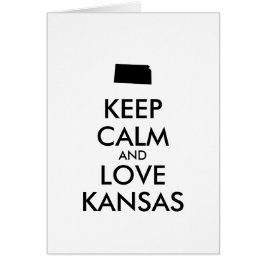 Anpassbare BEHALTEN CALM und LIEBE KANSAS