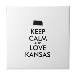 Anpassbare BEHALTEN CALM und LIEBE KANSAS Fliese