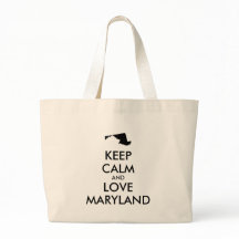 Anpassbare BEHALTEN CALM und LIEBE MARYLAND