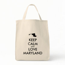 Anpassbare BEHALTEN CALM und LIEBE MARYLAND