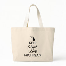 Anpassbare BEHALTEN CALM und LIEBE MICHIGAN