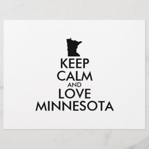 Anpassbare BEHALTEN CALM und LIEBE MINNESOTA Flyer