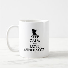Anpassbare BEHALTEN CALM und LIEBE MINNESOTA Kaffeetasse