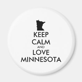 Anpassbare BEHALTEN CALM und LIEBE MINNESOTA Magnet