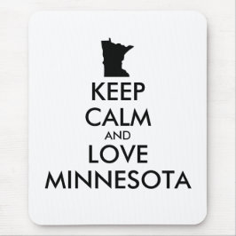Anpassbare BEHALTEN CALM und LIEBE MINNESOTA Mousepad