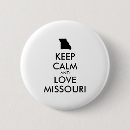 Anpassbare BEHALTEN CALM- und LIEBE-MISSOURI Button