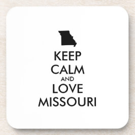 Anpassbare BEHALTEN CALM- und LIEBE-MISSOURI Untersetzer