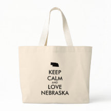 Anpassbare BEHALTEN CALM und LIEBE NEBRASKA