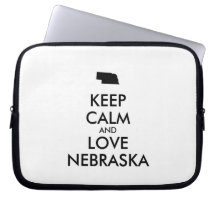 Anpassbare BEHALTEN CALM und LIEBE NEBRASKA