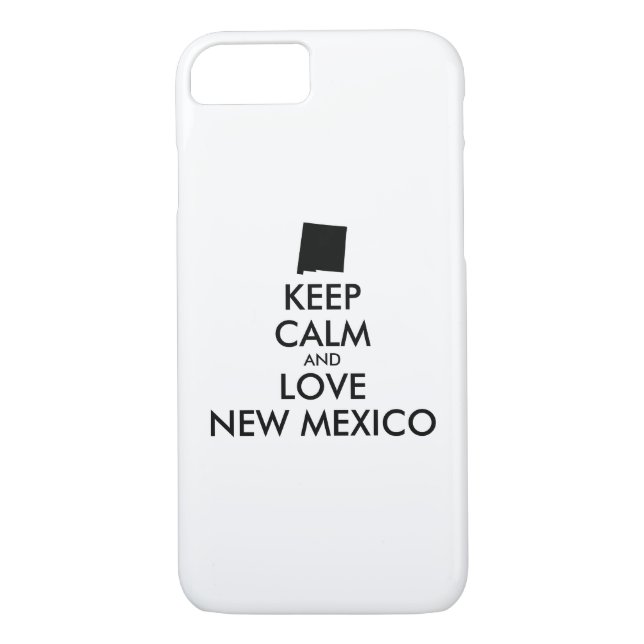 Anpassbare BEHALTEN CALM und LIEBE NEUE MEXIKO Case-Mate iPhone Hülle (Rückseite)