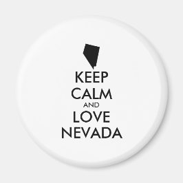 Anpassbare BEHALTEN CALM und LIEBE NEVADA Magnet