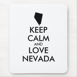 Anpassbare BEHALTEN CALM und LIEBE NEVADA Mousepad