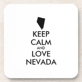 Anpassbare BEHALTEN CALM und LIEBE NEVADA Untersetzer
