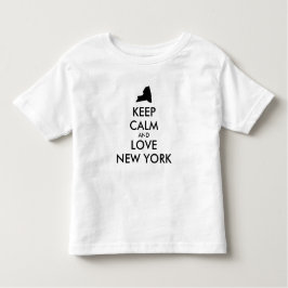 Anpassbare BEHALTEN CALM und LIEBE NEW YORK Kleinkind T-shirt
