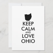 Anpassbare BEHALTEN CALM und LIEBE OHIO