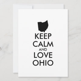 Anpassbare BEHALTEN CALM und LIEBE OHIO