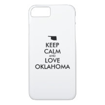 Anpassbare BEHALTEN CALM und LIEBE OKLAHOMA