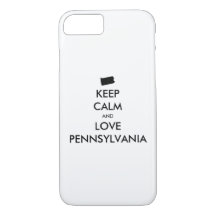 Anpassbare BEHALTEN CALM und LIEBE PENNSYLVANIA