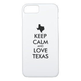Anpassbare BEHALTEN CALM- und LIEBE-TEXAS Case-Mate iPhone Hülle