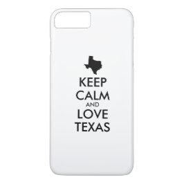 Anpassbare BEHALTEN CALM- und LIEBE-TEXAS Case-Mate iPhone Hülle