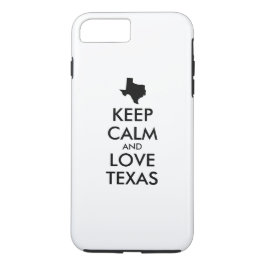 Anpassbare BEHALTEN CALM- und LIEBE-TEXAS Case-Mate iPhone Hülle