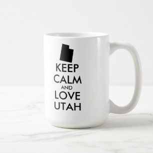 Anpassbare BEHALTEN CALM- und LIEBE-UTAH Tasse