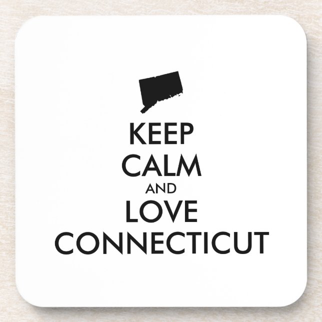 Anpassbare BEHALTEN CALM- und LIEBE-VERBINDUNG Getränkeuntersetzer (Vorderseite)