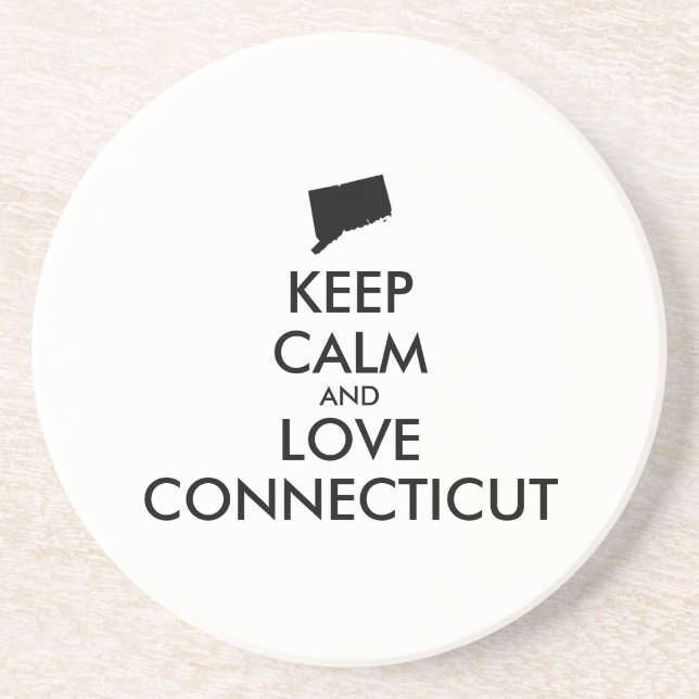 Anpassbare BEHALTEN CALM- und LIEBE-VERBINDUNG Getränkeuntersetzer (Vorne)