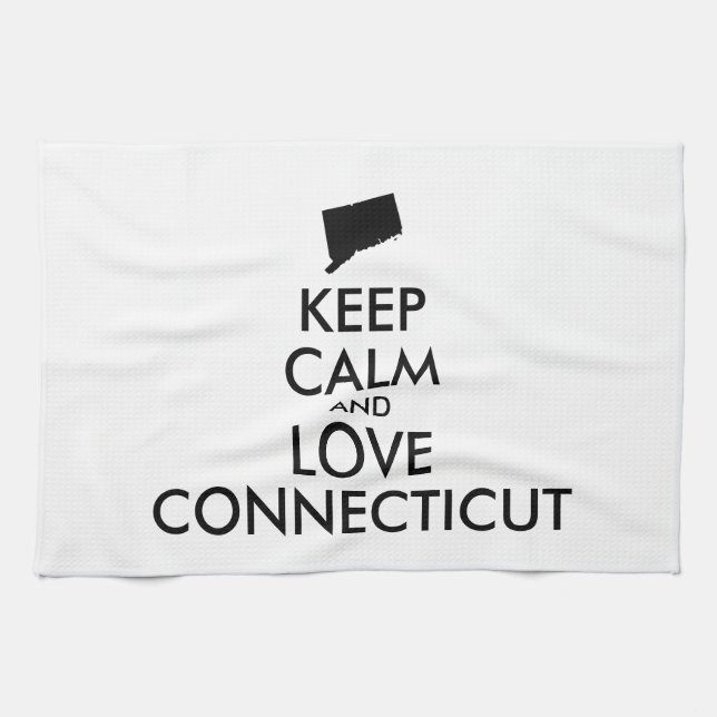 Anpassbare BEHALTEN CALM- und LIEBE-VERBINDUNG Küchentuch (Horizontal)