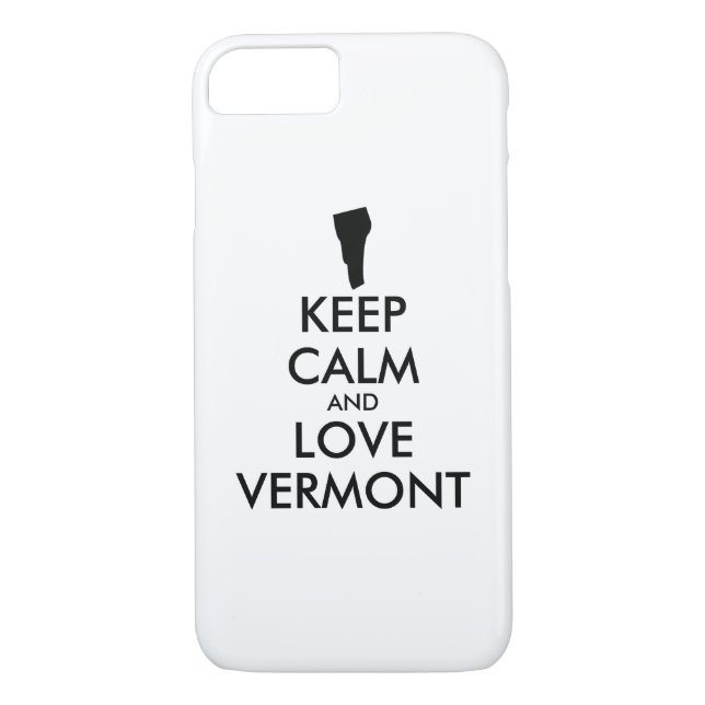 Anpassbare BEHALTEN CALM- und LIEBE-VERMONT Case-Mate iPhone Hülle (Rückseite)