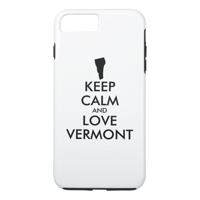 Anpassbare BEHALTEN CALM- und LIEBE-VERMONT Case-Mate iPhone Hülle (Rückseite)