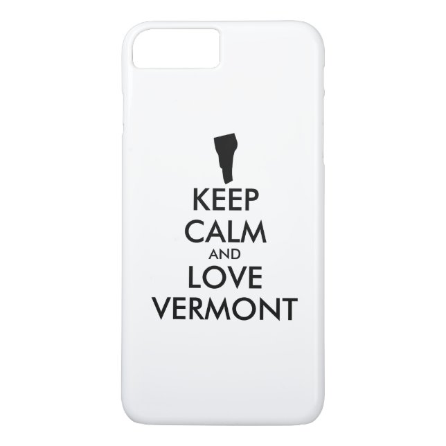 Anpassbare BEHALTEN CALM- und LIEBE-VERMONT Case-Mate iPhone Hülle (Rückseite)