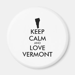 Anpassbare BEHALTEN CALM- und LIEBE-VERMONT Magnet