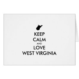 Anpassbare BEHALTEN CALM und LIEBE WESTVIRGINIEN