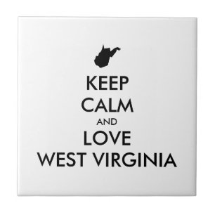 Anpassbare BEHALTEN CALM und LIEBE WESTVIRGINIEN Fliese