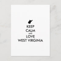 Anpassbare BEHALTEN CALM und LIEBE WESTVIRGINIEN