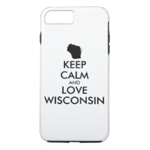 Anpassbare BEHALTEN CALM und LIEBE WISCONSIN