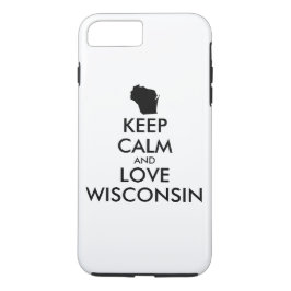 Anpassbare BEHALTEN CALM und LIEBE WISCONSIN Case-Mate iPhone Hülle
