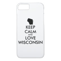 Anpassbare BEHALTEN CALM und LIEBE WISCONSIN