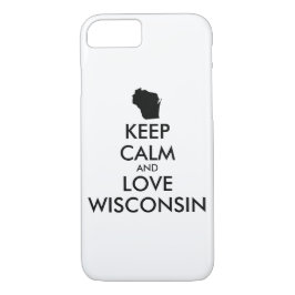 Anpassbare BEHALTEN CALM und LIEBE WISCONSIN Case-Mate iPhone Hülle