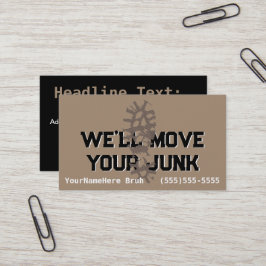 Anpassbare Beseitigung von Junk-Abfällen Visitenkarte